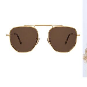 Illesteva Patmos Sunglasses Gold/Brown
